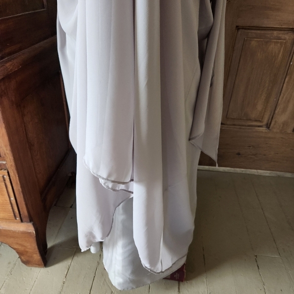 BILL LEVKOFF Blouson Chiffon Sample Dress Size 12 - Picture 6 of 10